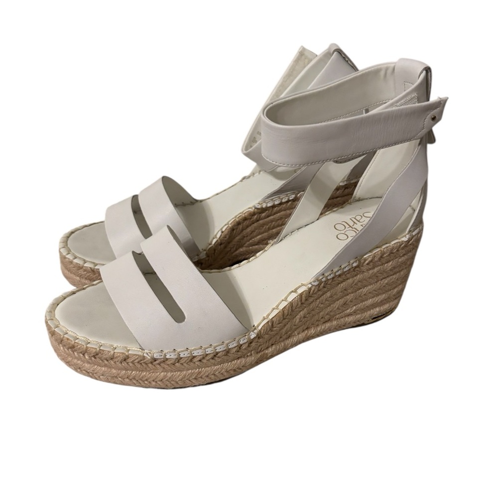 FRANCO SARTO- Stylish White Wedge Sandals